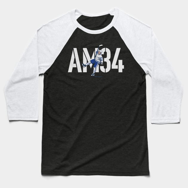 Auston Matthews AM34 Baseball T-Shirt by stevenmsparks